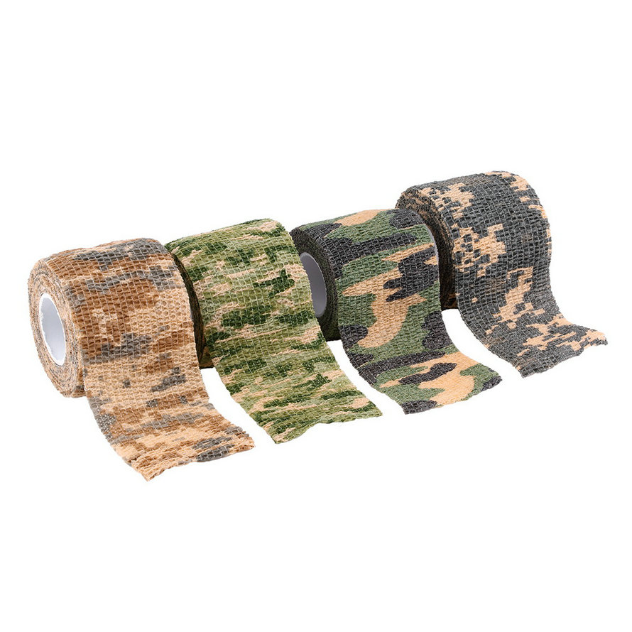 Details about   5PCS Waterproof 5CM x4.5M Desert Camouflage Outdoor Hunting Camping Stealth Tape 