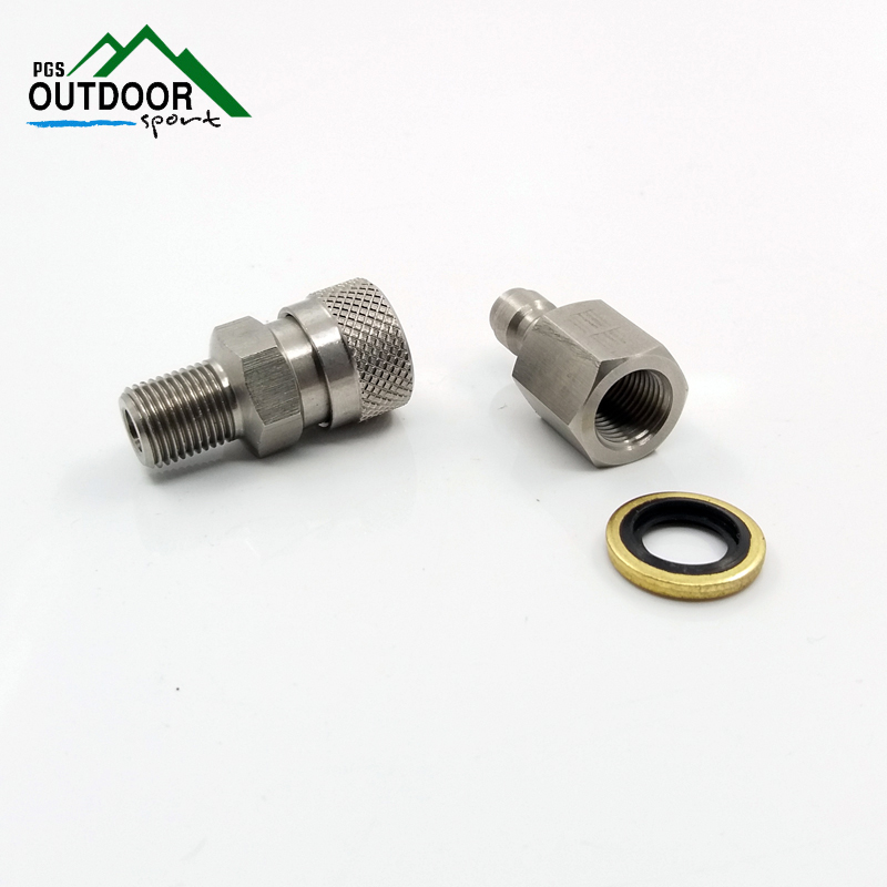 2pcs Couple of Quick Disconnector For PCP Airgun Paintball Charging 1/8 BSPP 