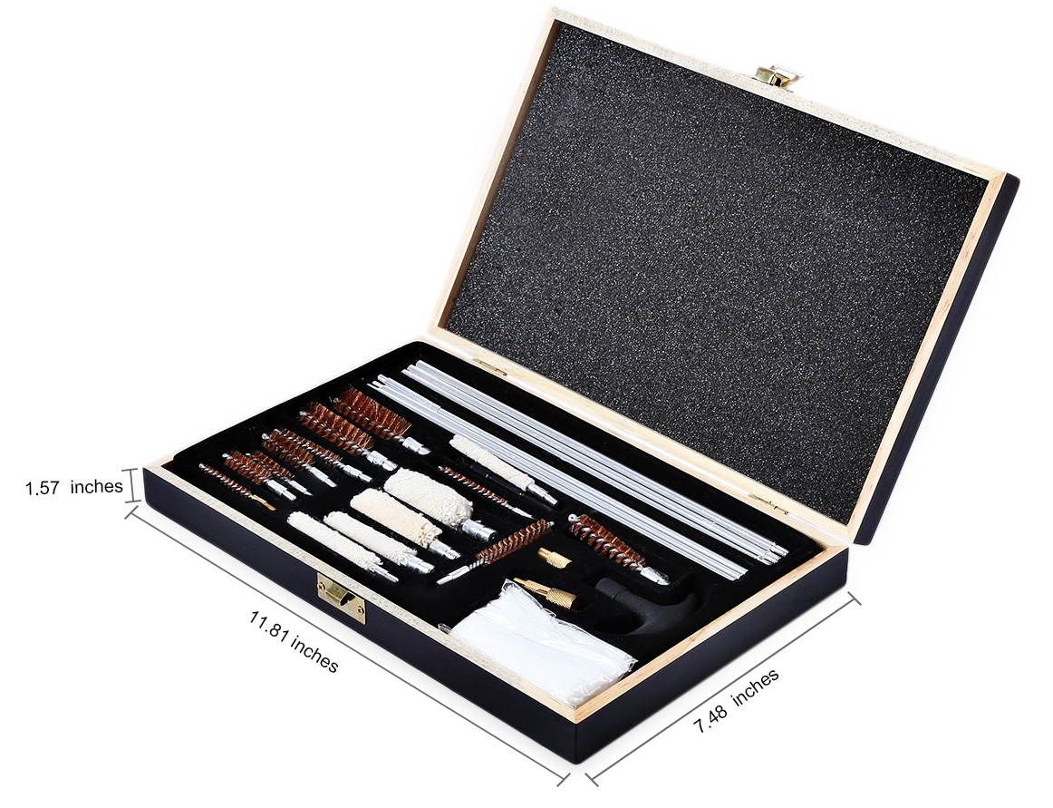 75 PCS Universal Gun Cleaning Kit Professional Gun Cleaning Set For Rifle Pistol Handgun Shotgun Gun Brush Tools