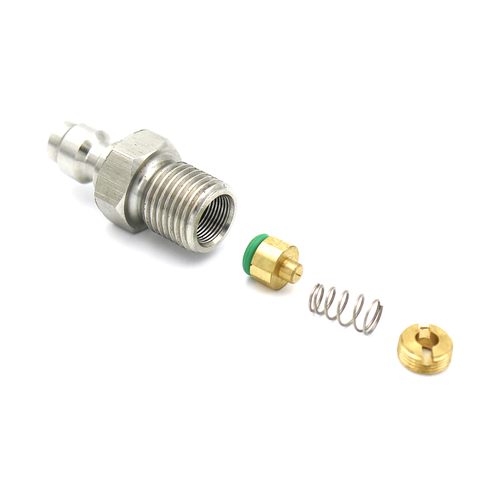 PCP 8mm Male-Quick Head Connection One Way Foster Stainless Steel Fill Nipple 