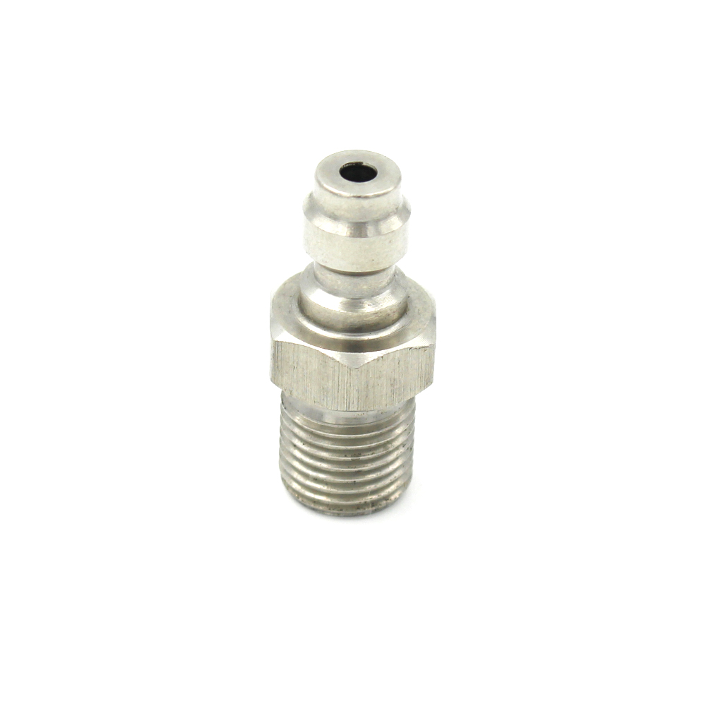 thumbnail image 2 of PCP 8Mm Male Quick Connector One-Way Foster Stainless Steel 2 of 14