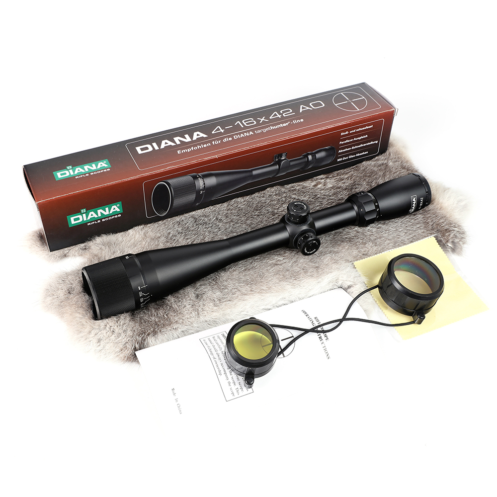 専用 LUNASOL DIANA DIANA 4-16X42 AO Mil Dot Reticle | PCP Mart