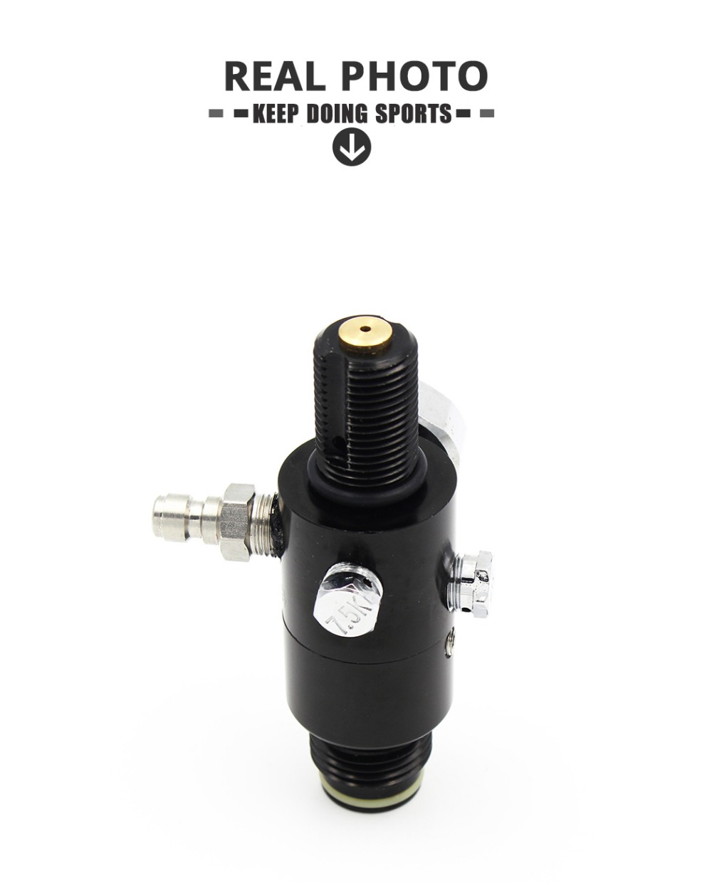 HPA Tank M18*1.5 Thread Regulator Valve 4500psi Inlet 1500psi/1800psi