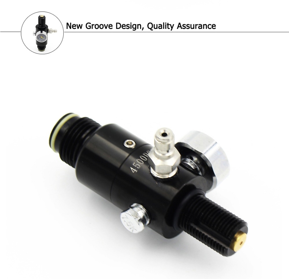 HPA Tank M18*1.5 Thread Regulator Valve 4500psi Inlet 1500psi/1800psi