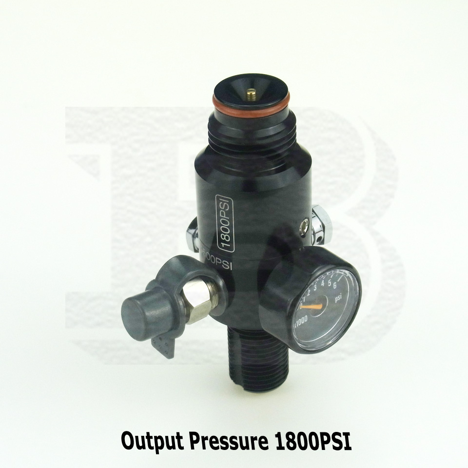 4500Psi Air Tank 1800Psi Output Valve Regulator 5/8"-18UNF PCP Paintball Game 