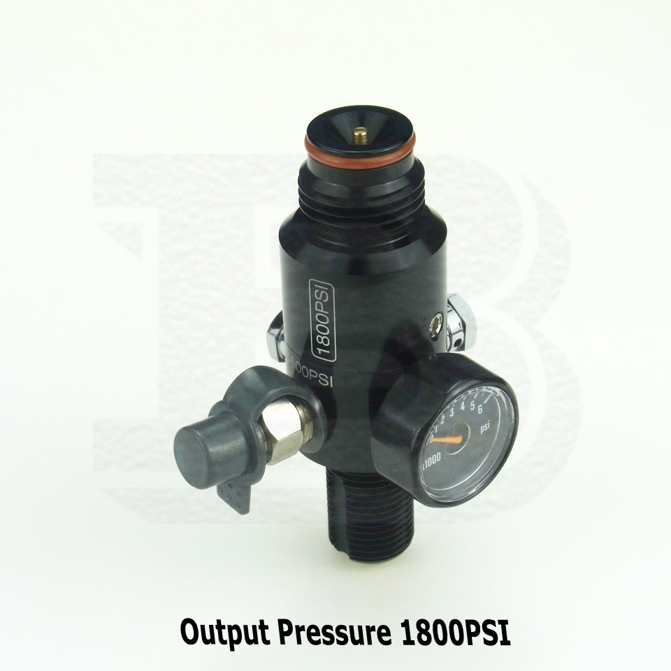 TUXING M18* 1.5 Draad 4500psi Paintball Vulstation PCP Air-Gun Regulator Dual Gauge Valve Air Tank Valve met 20 Inch Hogedrukslang (niet gereguleerd) voor Cilinder Oplaadsysteem
