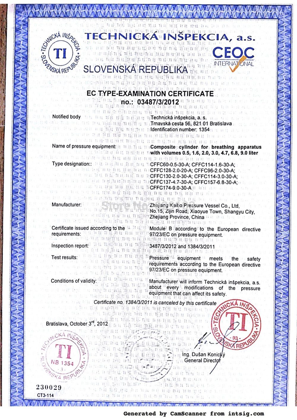 Carbon FiberPCP Cylinder 4.7L 4700CC