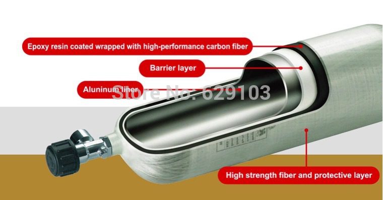 Carbon FiberPCP Cylinder 4.7L 4700CC