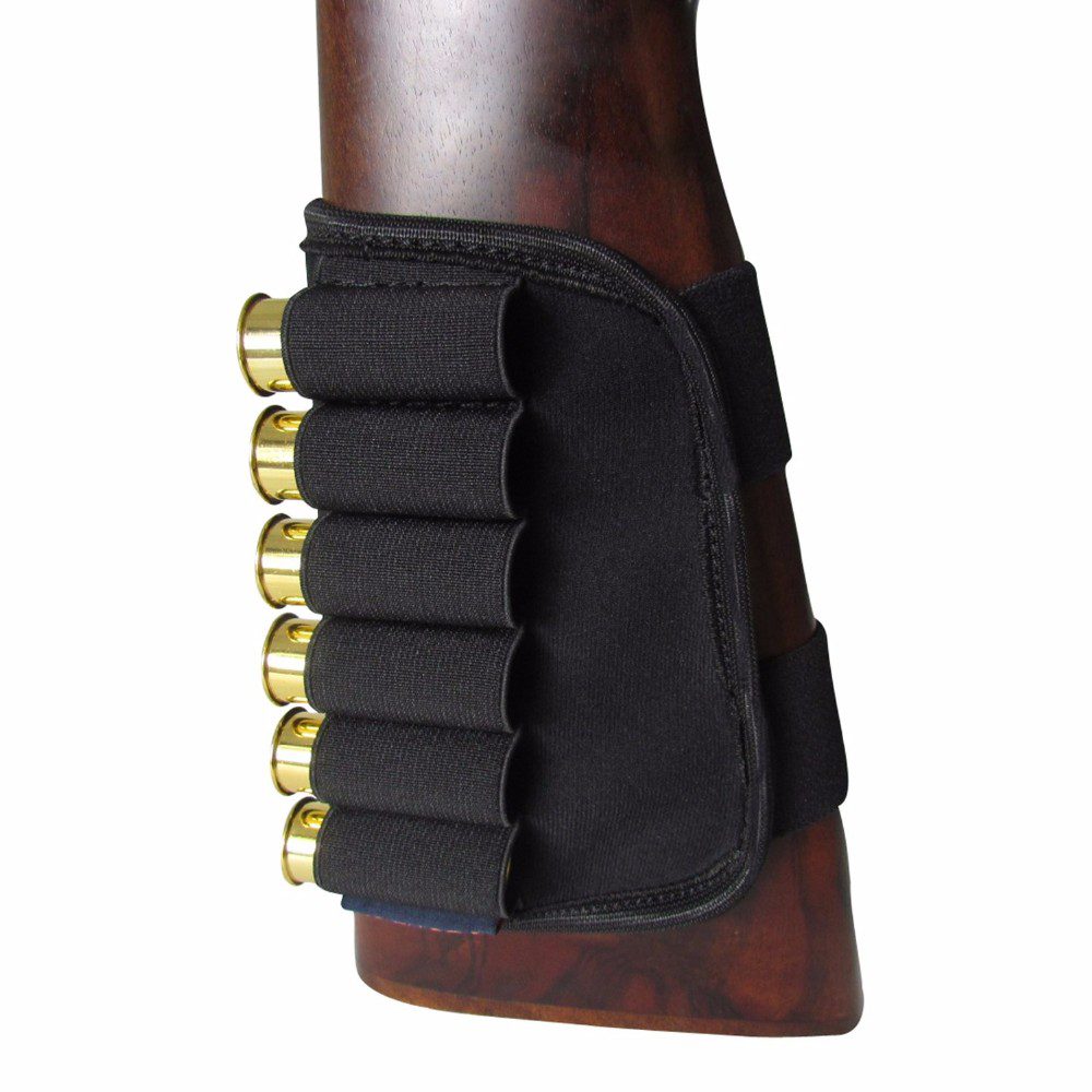 Shotgun 12 Gauge Buttstock Ammo Shell Holder 6 Rounds