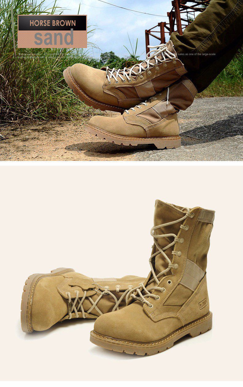 Men Hunting Genuine Leather boots