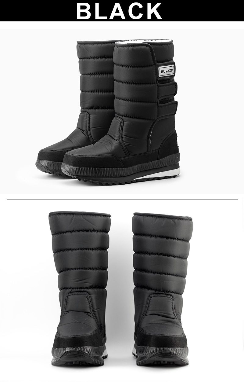 winter warm men's thickening platforms waterproof shoes