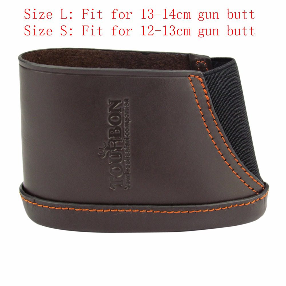 Shotgun Buttstock Rifle Extension Leather Slip-on Recoil Pad Gun