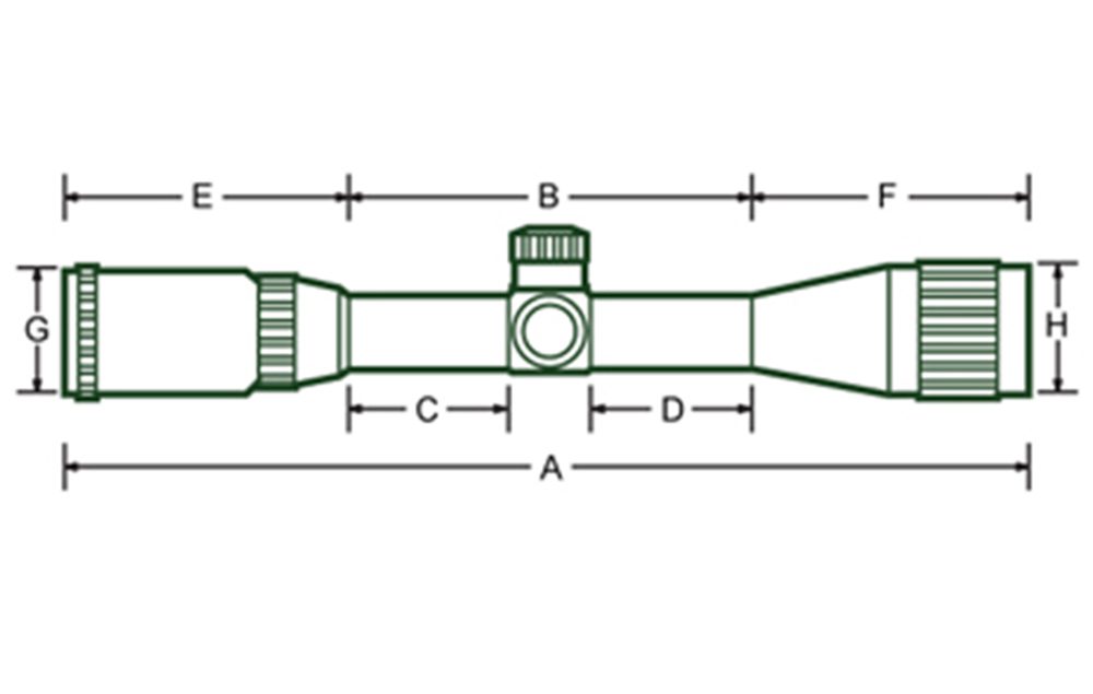 DIANA 3-9X40 AO Double Crosshair Reticle