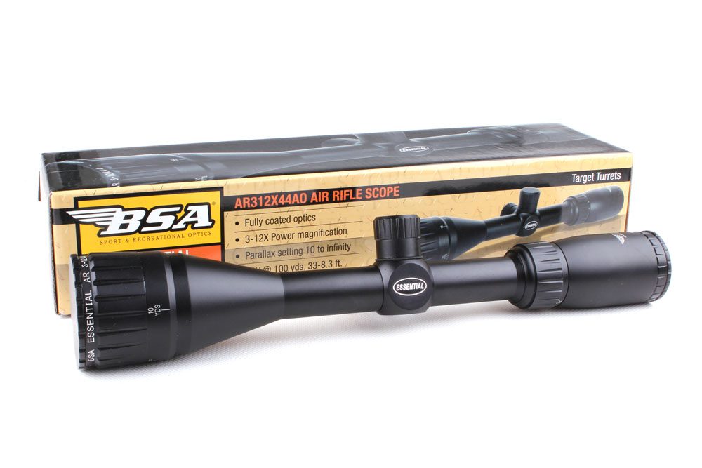 BSA ライフルスコープ　essential AR 312X44A0 Tactical BSA Essential AR 3-12X44 AO Mil-dot Rifle Scopes