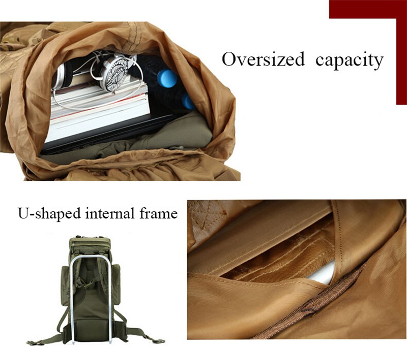 70L Big Capacity Outdoor Sports Bag Military 70L Big Capacity Outdoor Sports Bag Military