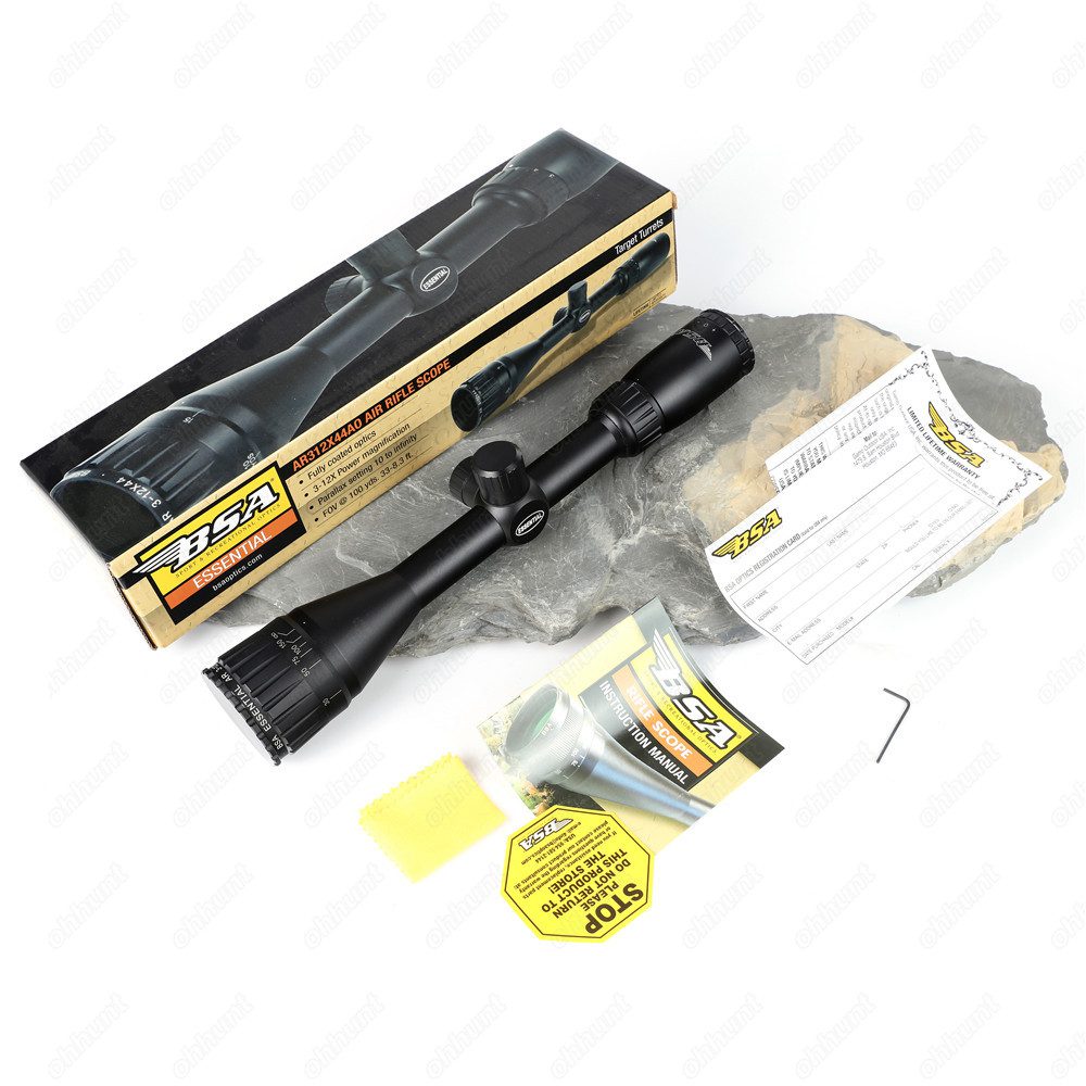 Tactical BSA Essential AR 3-12X44 AO Mil-dot Rifle Scopes