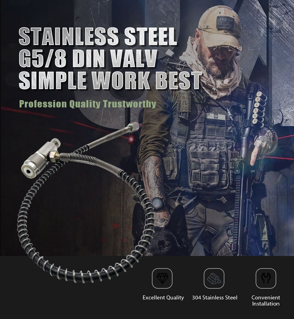 PCP Air Fill Station 300Bar DIN Adapter Scuba Diving DNS001