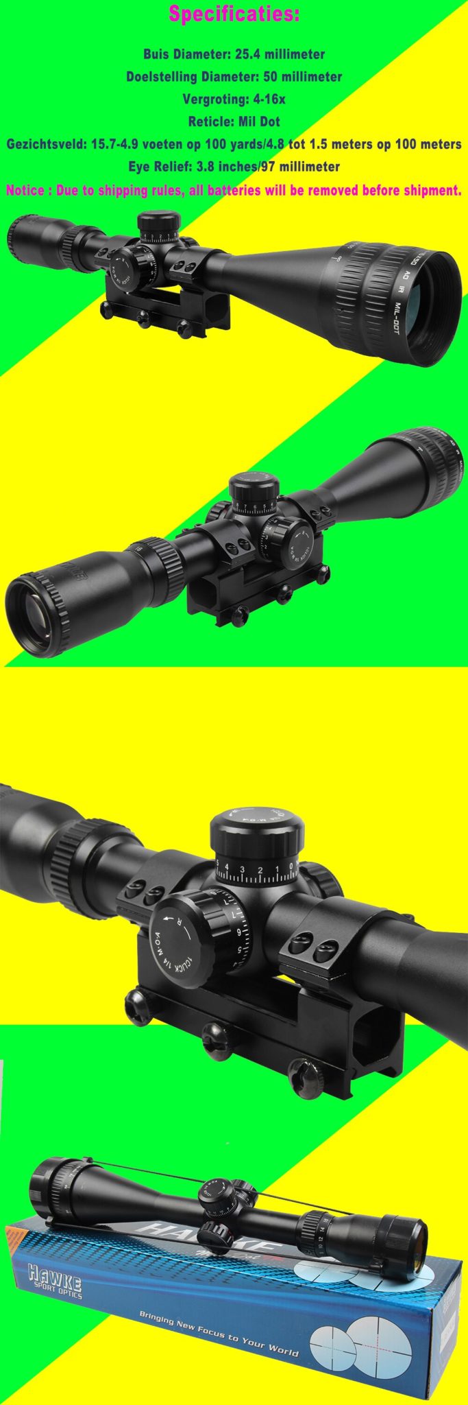 Hawke 4-16x50 AOE Riflescope Hawke 4-16x50 AOE Riflescope