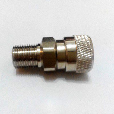 Paintball PCP Stainless Steel Female Quick Disconnect Adapter 25x16mm 1/8" NPT 