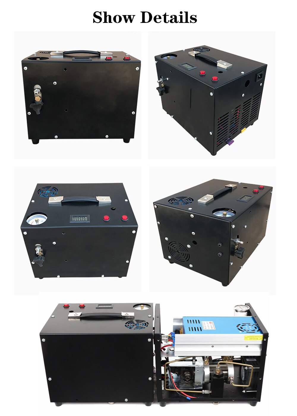 2020 new PCP air gun Inflatable Portable Pcp Air Compressor 12v Mini Scuba diving Compressor 4500psi 300bar 30mpa 12v/220v/110v