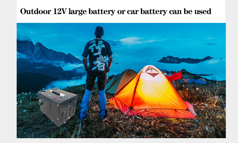 2020 new PCP air gun Inflatable Portable Pcp Air Compressor 12v Mini Scuba diving Compressor 4500psi 300bar 30mpa 12v/220v/110v