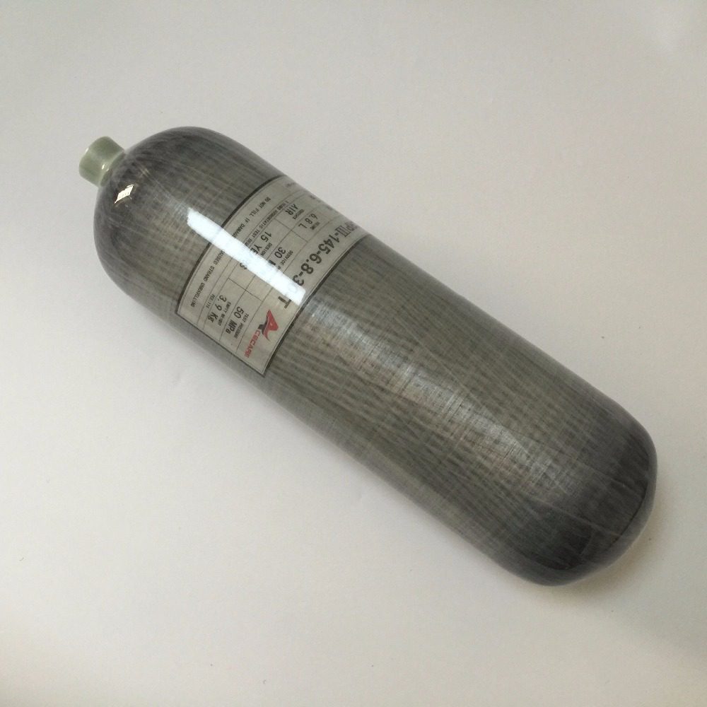 4500psi 6.8L Carbon Fiber PCP Cylinder with Safety Valve