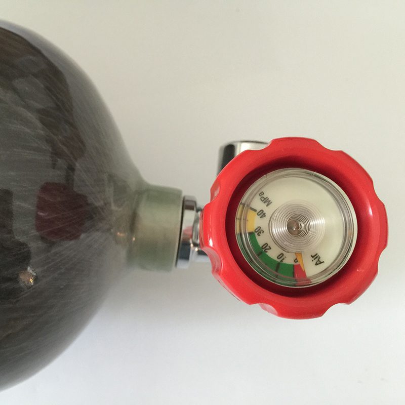 4500psi 6.8L Carbon Fiber PCP Cylinder with Safety Valve