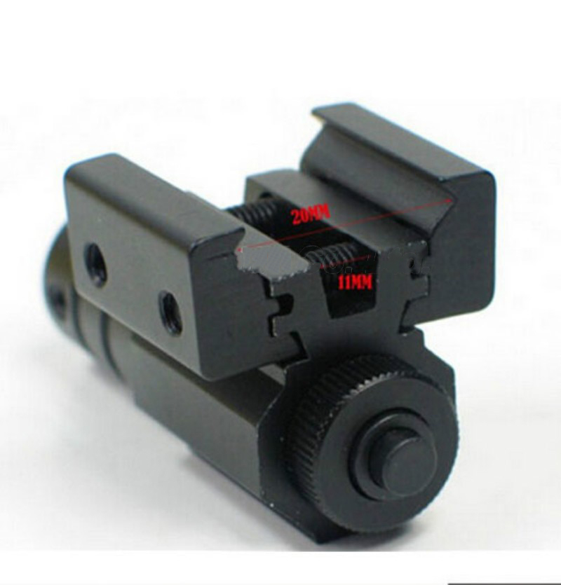 US Small Red Dot Laser Sight with 50-100 Meters Range 635-655nm for Pistol Adjustable 11mm 20mm Picatinny Rail