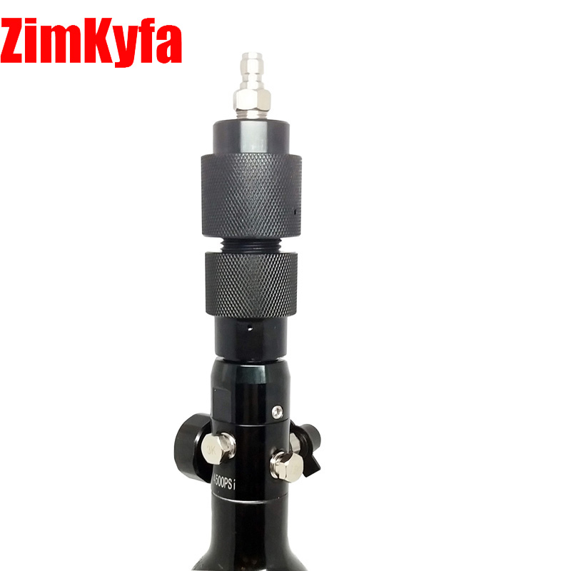 Paintball Airsoft BB GUN HPA Co2 Regulator Valve with Outlet Refill Adapter 0~200psi