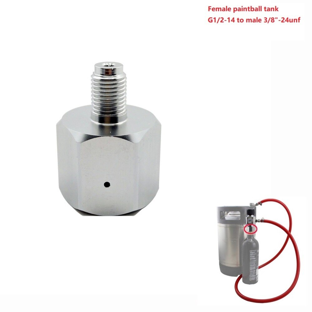 Co2 Tank Adapter Convert Sodastream.Paintball,CGA320,W21.8 Cylinder to Air Tool, HomeBrew Beer Keg, Aquarium Fish Regulator