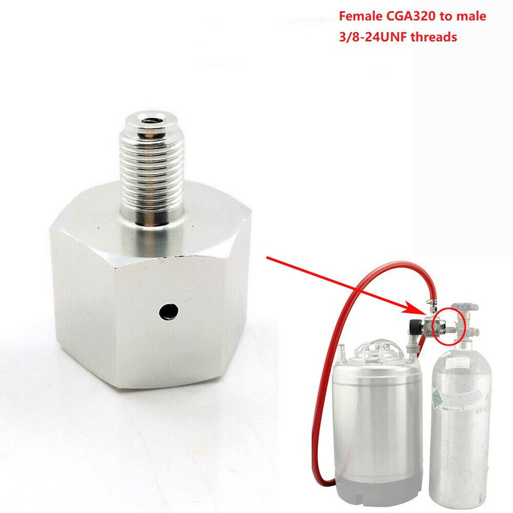 Thread Adapters for SodaStream Bottle CO2 Cylinder W21.8 to Australia CGA320 