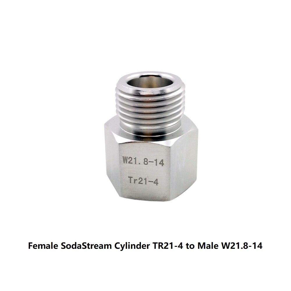 Co2 Tank Adapter Convert Sodastream.Paintball,CGA320,W21.8 Cylinder to Air Tool, HomeBrew Beer Keg, Aquarium Fish Regulator