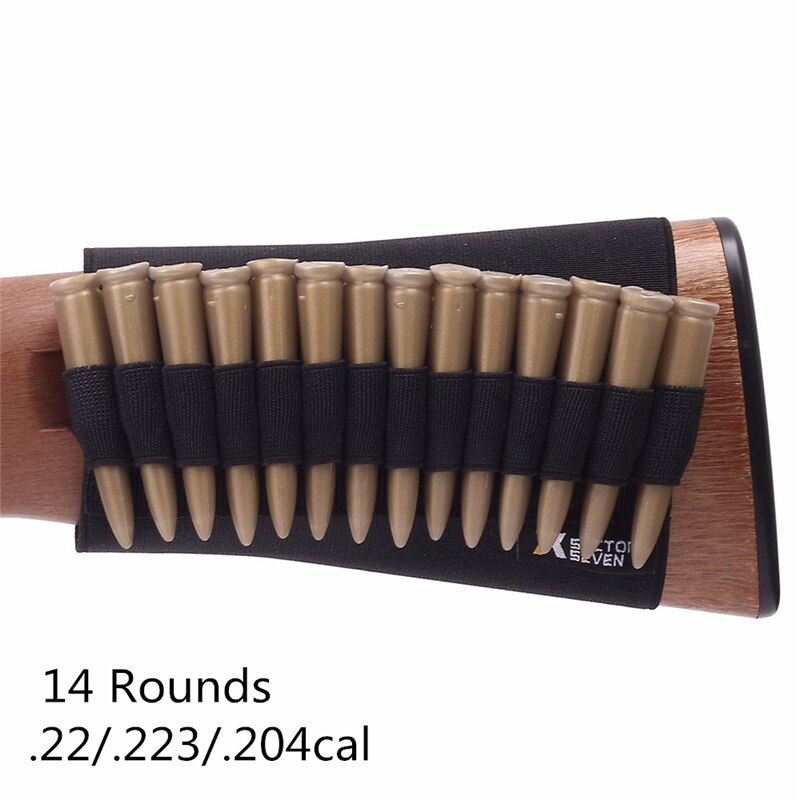 5/8/9/14 Rounds Shotgun Buttstock Ammo Pouch Shell Holder Bullet Cartridge Bandolier Tactical Rifle Hunting Gun Accessory Nylon