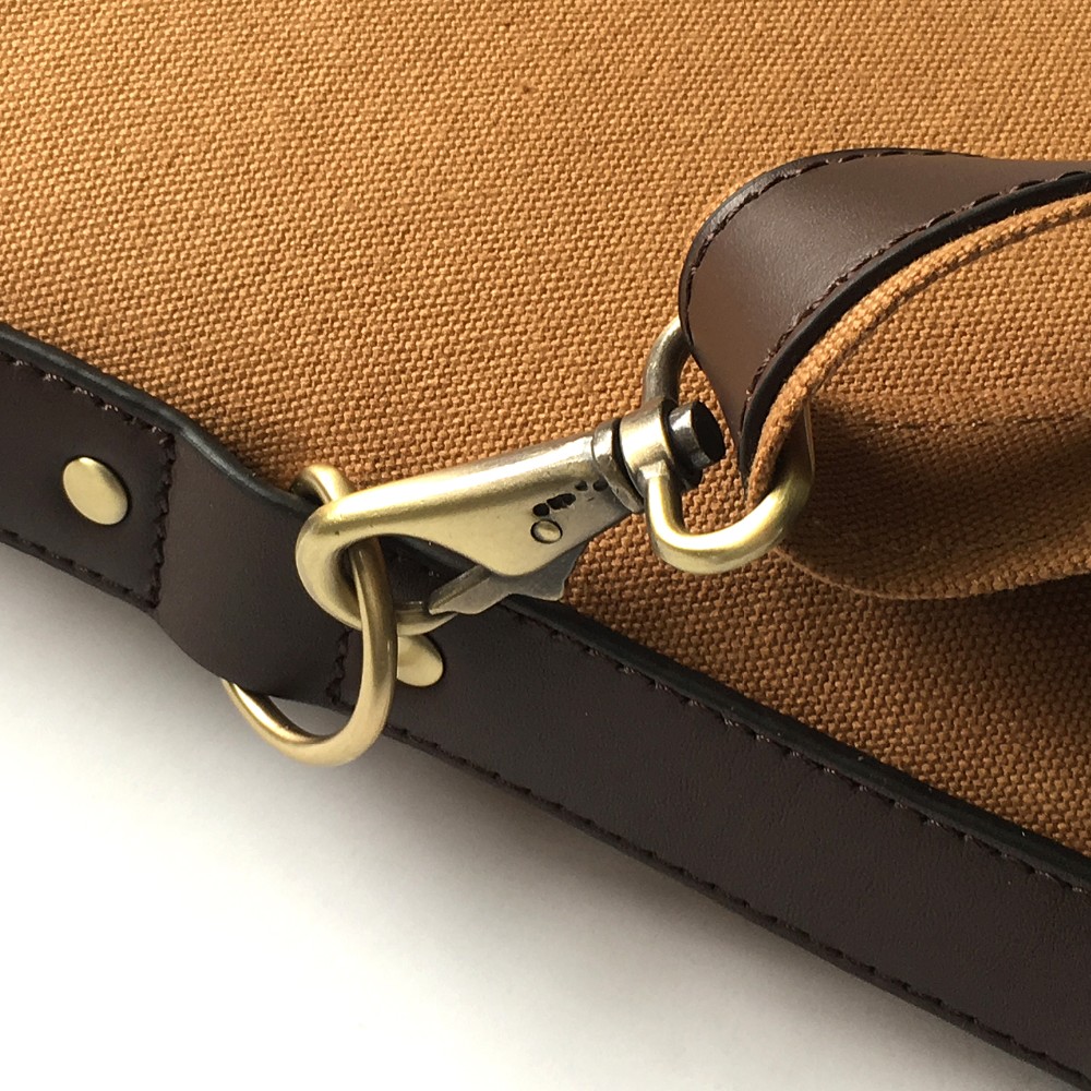 Tourbon Hunting Accessories Classic Padded Brown Canvas & Leather Shotgun Case Slip Gun Protection Bag Carrier 130cm with Zipper