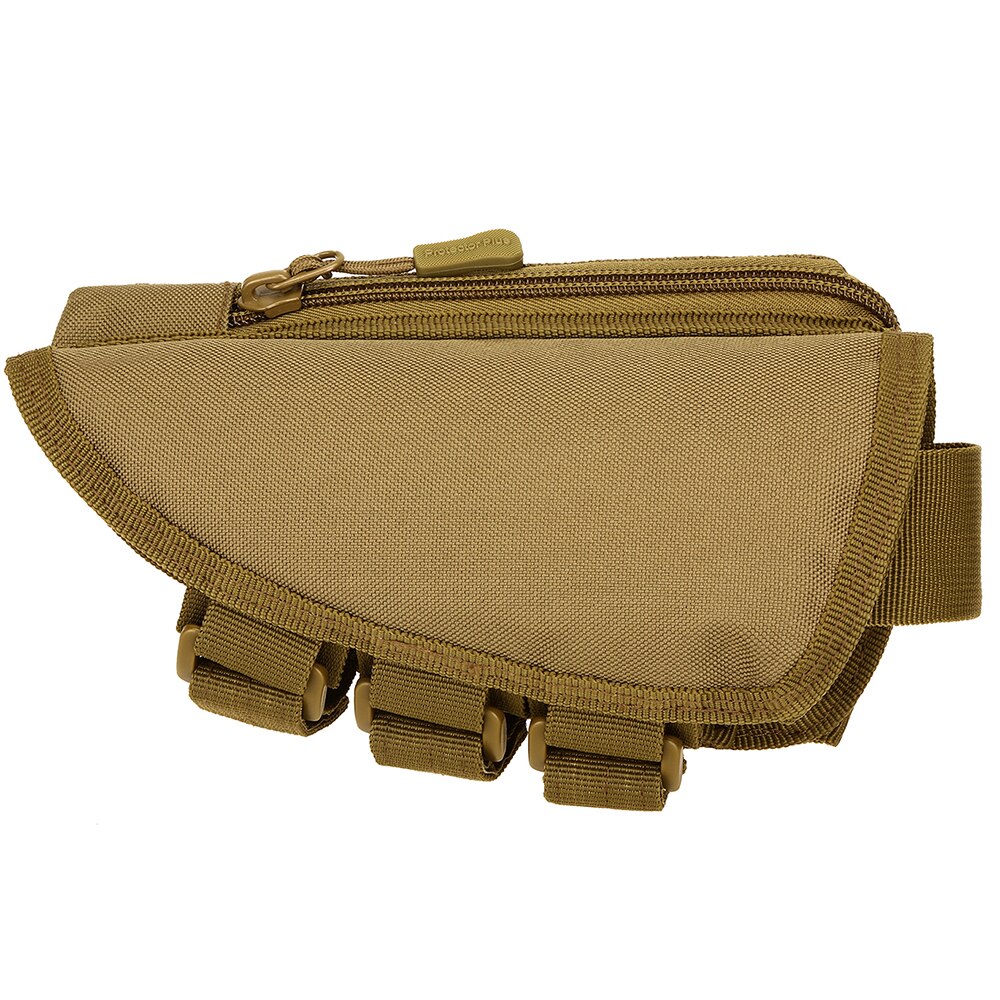 Tactical Muti-functional Rifle Shotgun Buttstock Cheek Rest Rifle Stock Ammo Shell Nylon Magazine Molle Pouch Holder Bandolier