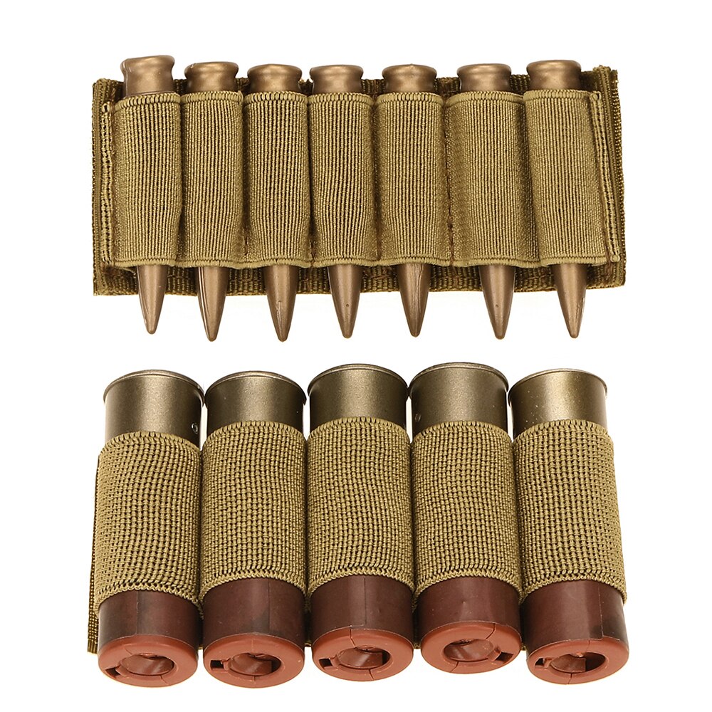 Tactical Muti-functional Rifle Shotgun Buttstock Cheek Rest Rifle Stock Ammo Shell Nylon Magazine Molle Pouch Holder Bandolier