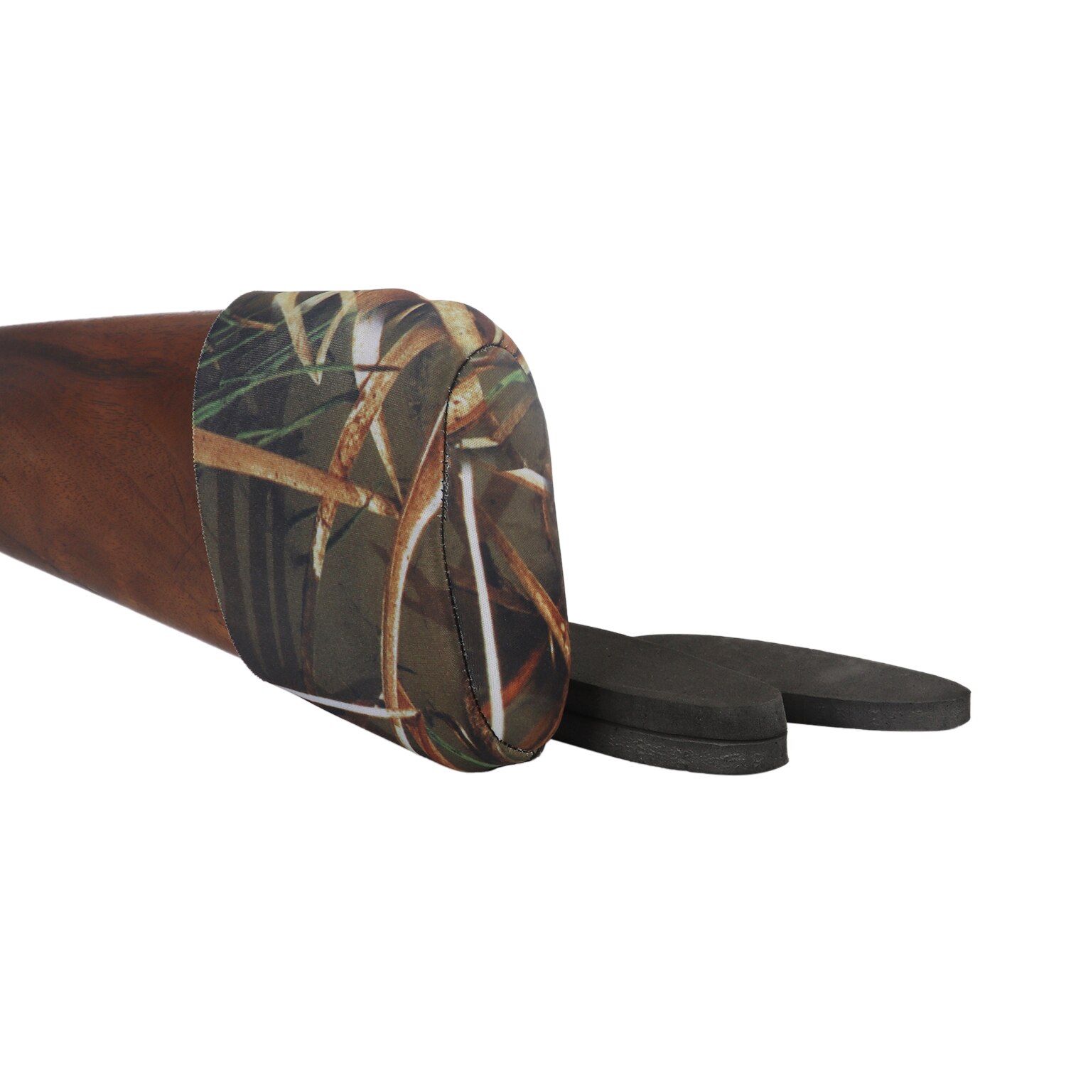 Tourbon Hunting Gun Accessories Recoil Pad Non-slip Adjustable Rifle Shotgun Buttstock Protector Neoprene w/3Pads Adjusted