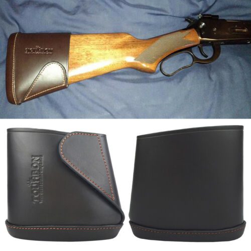 Made in Europe Slip On Recoil Pad Genuine Leather Shotgun Rifle Butt stock QWX 