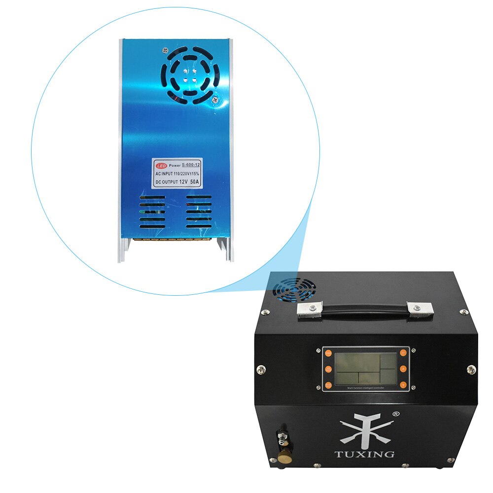 TUXING TXET063 300Bar 4500Psi Digital Control PCP Air Compressor Auto Stop 12V Portable Air Rifle Inflator Pneumatic Scuba Tank