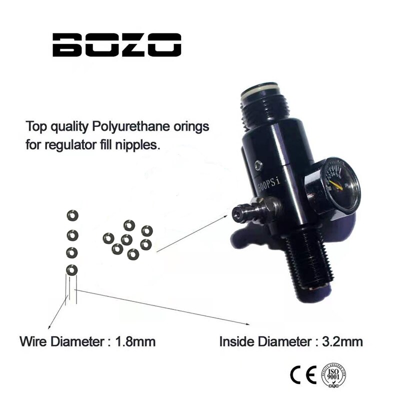 HPA Air Tank Regulator O-Rings High Quality Polyurethane Orings Backup Replace 10bags/25bags Free Shipping