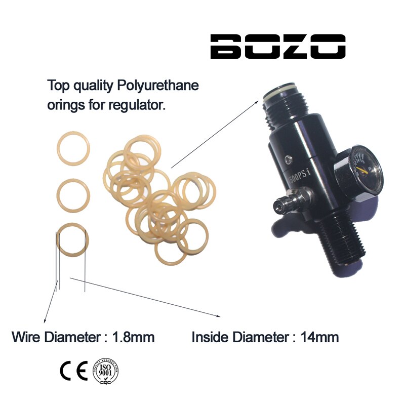 HPA Air Tank Regulator O-Rings High Quality Polyurethane Orings Backup Replace 10bags/25bags Free Shipping