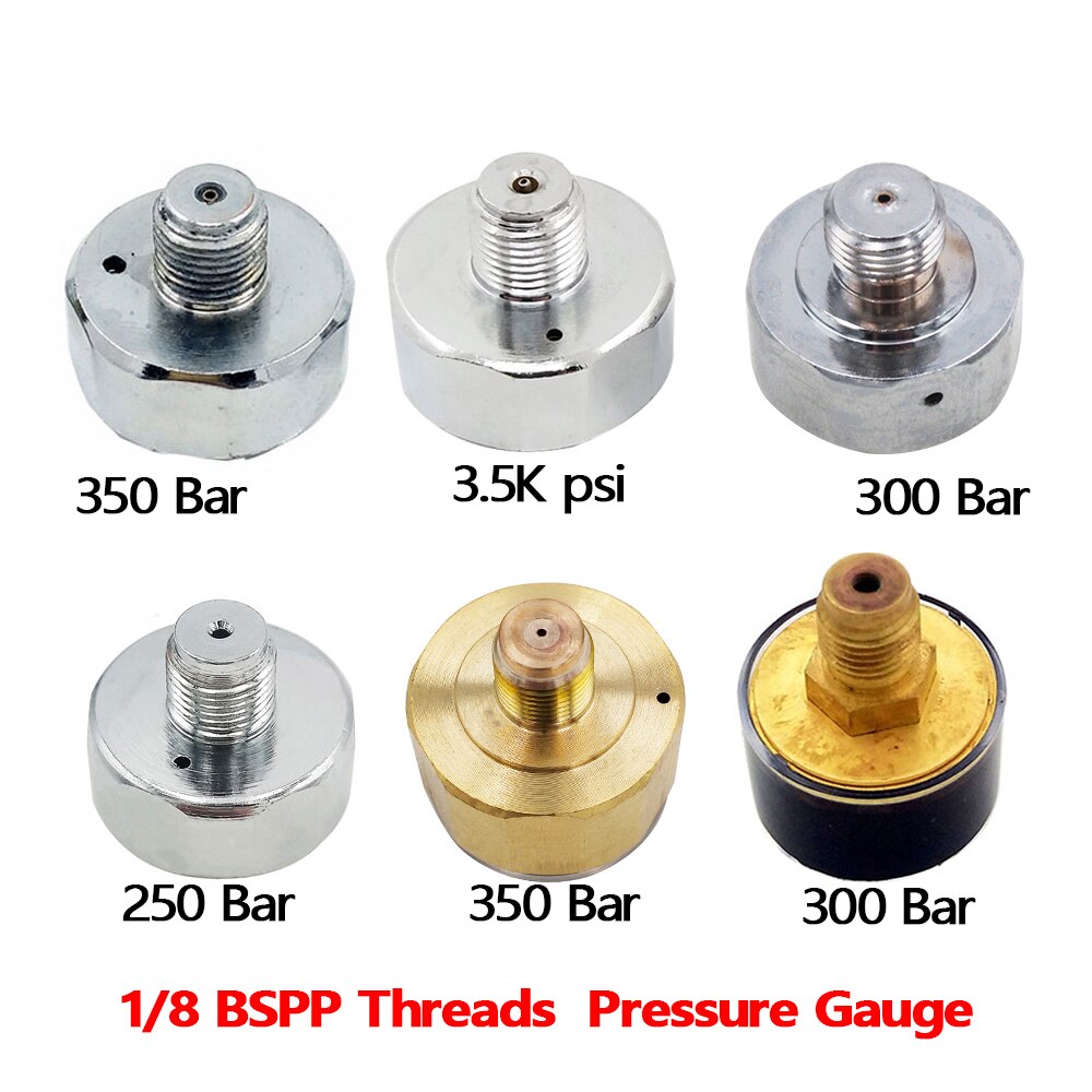 Paintball PCP Air Mini Micro Pressure Gauge Manometre Manometer W/1/8BSPP(G1/8),1/8NPT,M10,M8