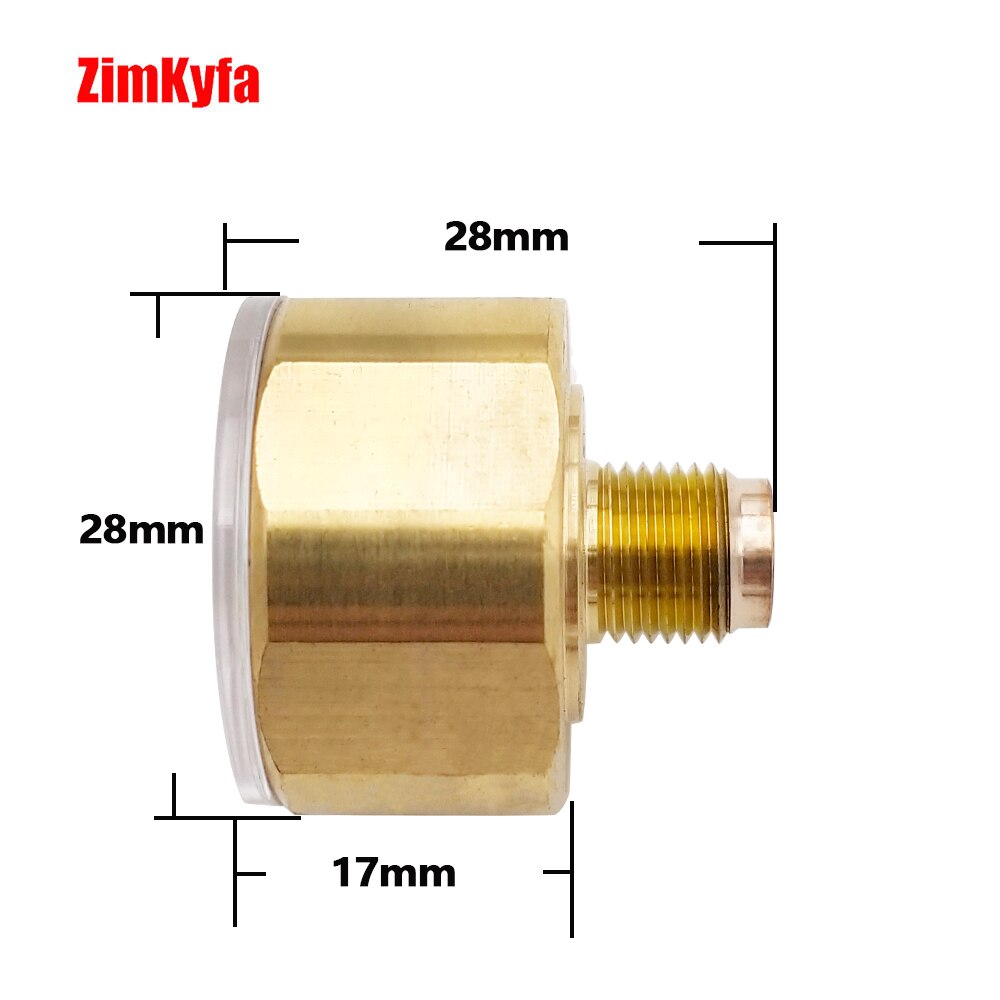 Paintball PCP Air Mini Micro Pressure Gauge Manometre Manometer W/1/8BSPP(G1/8),1/8NPT,M10,M8