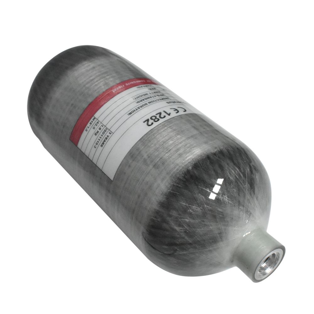 30Mpa 4500Psi 300Bar 2.5L Carbon Fiber Gas Cylinder PCP Air Cylinder Paintball HPA Tank for PCP Air Rifle Hunting Scuba M18*1.5