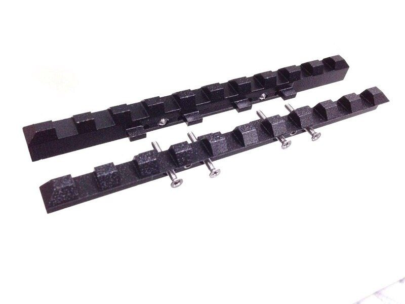 MP-27, Izh-27, MP-153, Rem SPR-453 ventilated rib rail 7mm Weaver-Picatinny mount Steel Black