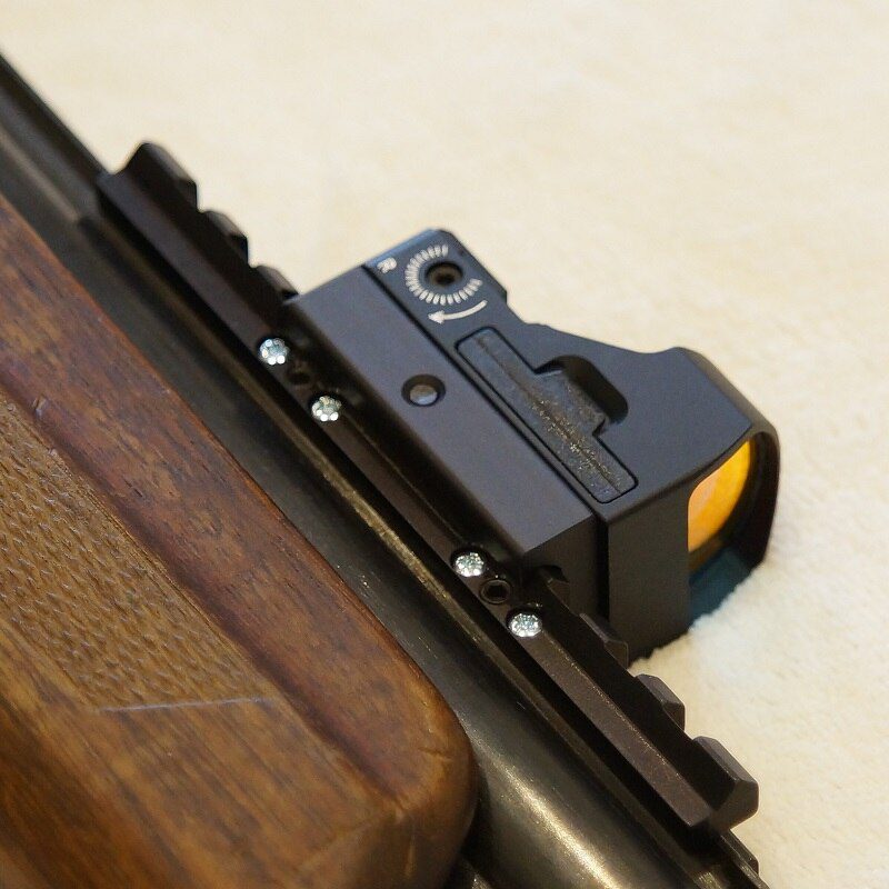 MP-27, Izh-27, MP-153, Rem SPR-453 ventilated rib rail 7mm Weaver-Picatinny mount Steel Black