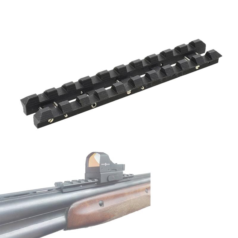 For TOZ-34 Ventilated Rib Rail 8 mm to Weaver Picatinny Mount Adapter Steel Black