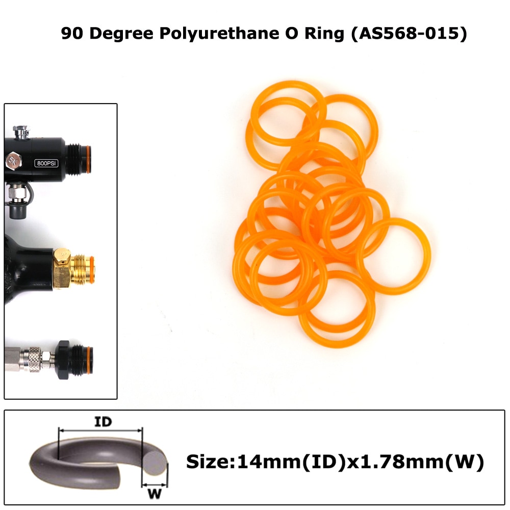 New 90 Duro Polyurethane O Ring 10Pieces 50Pieces 100Pieces For CO2/HPA/AIR Paintball Tank Adapter(AS568-015/RED) New 90 Duro Polyurethane O Ring 10Pieces 50Pieces 100Pieces For CO2/HPA/AIR Paintball Tank Adapter(AS568-015/RED)
