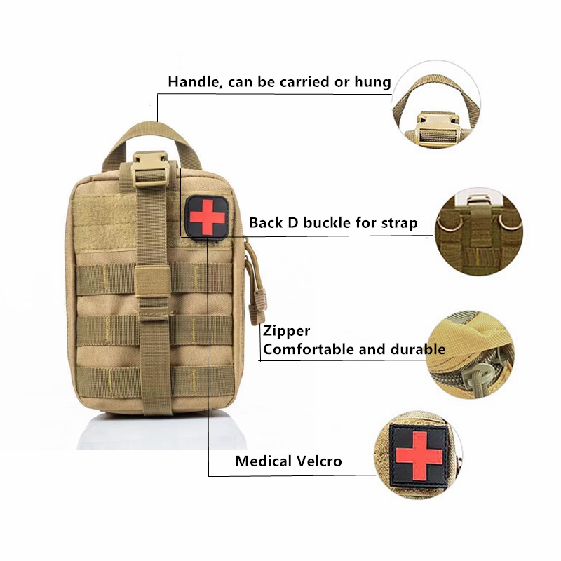 Molle Tactical First Aid Kits Medical Bag Emergency Outdoor Army Hunting Car Emergency Camping Survival Tool Military EDC Pouch