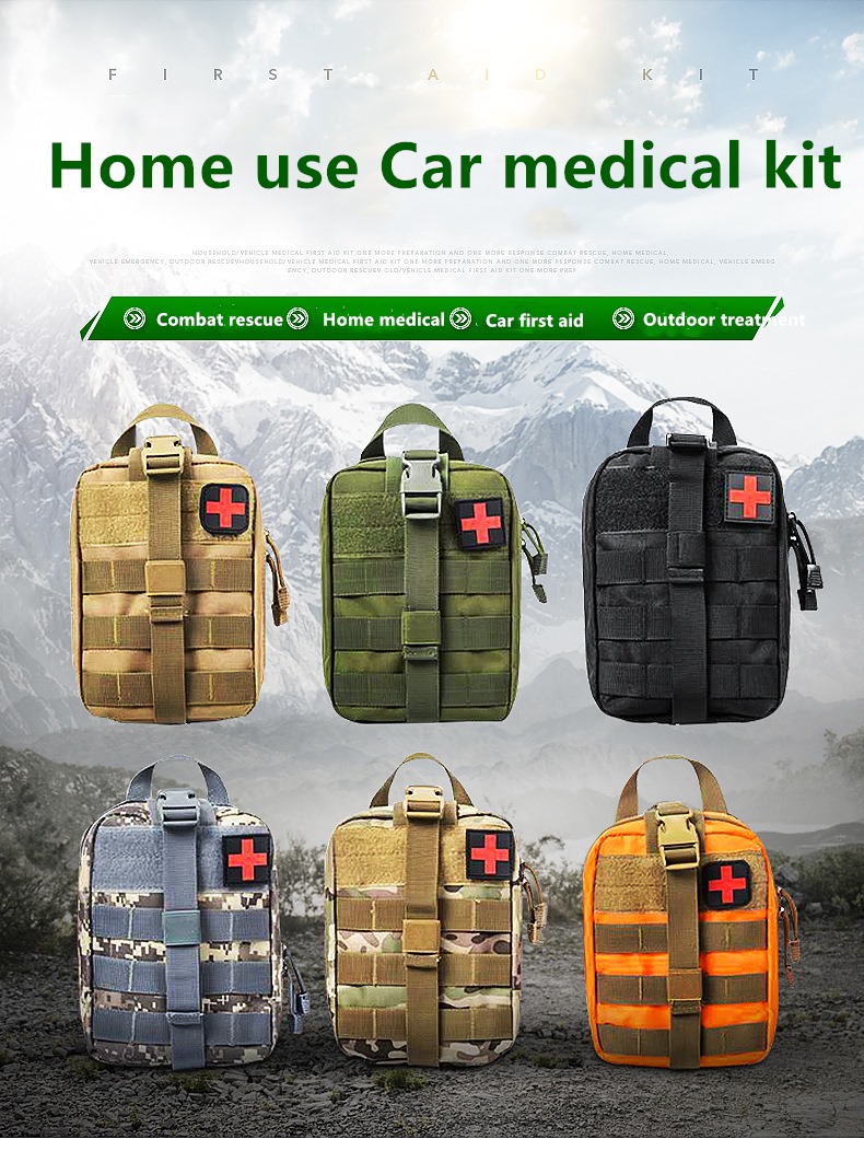 Molle Tactical First Aid Kits Medical Bag Emergency Outdoor Army Hunting Car Emergency Camping Survival Tool Military EDC Pouch
